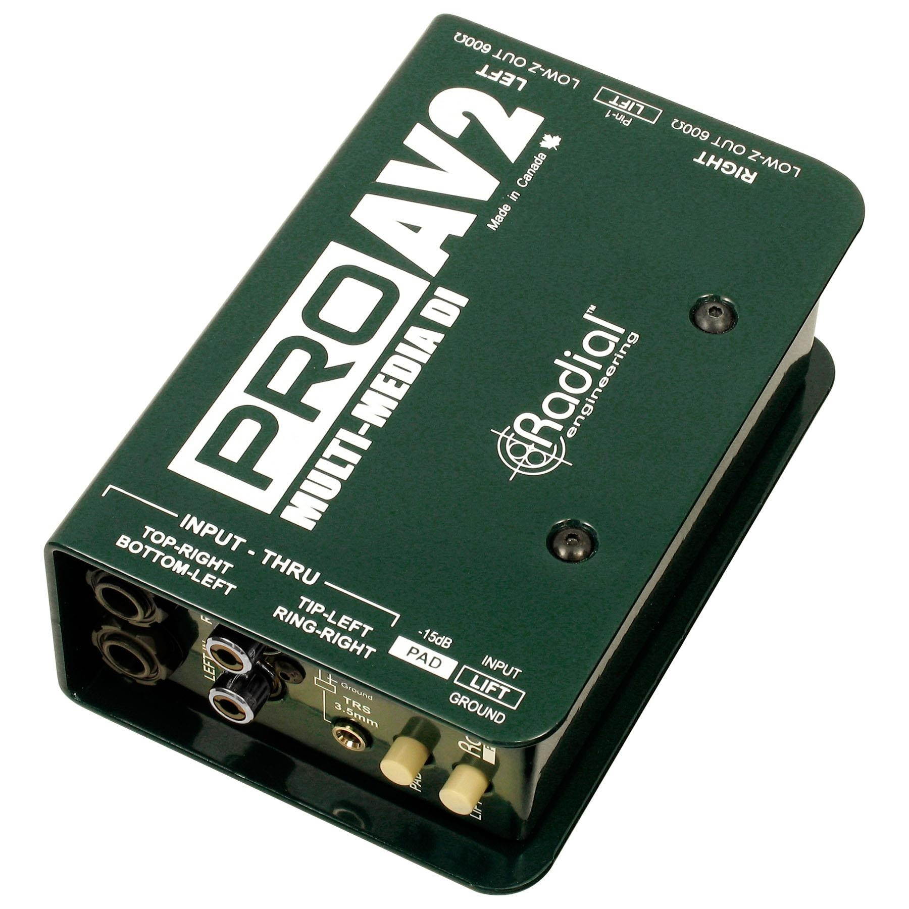 Radial ProAV2 Two Channel Audio Video Direct Box