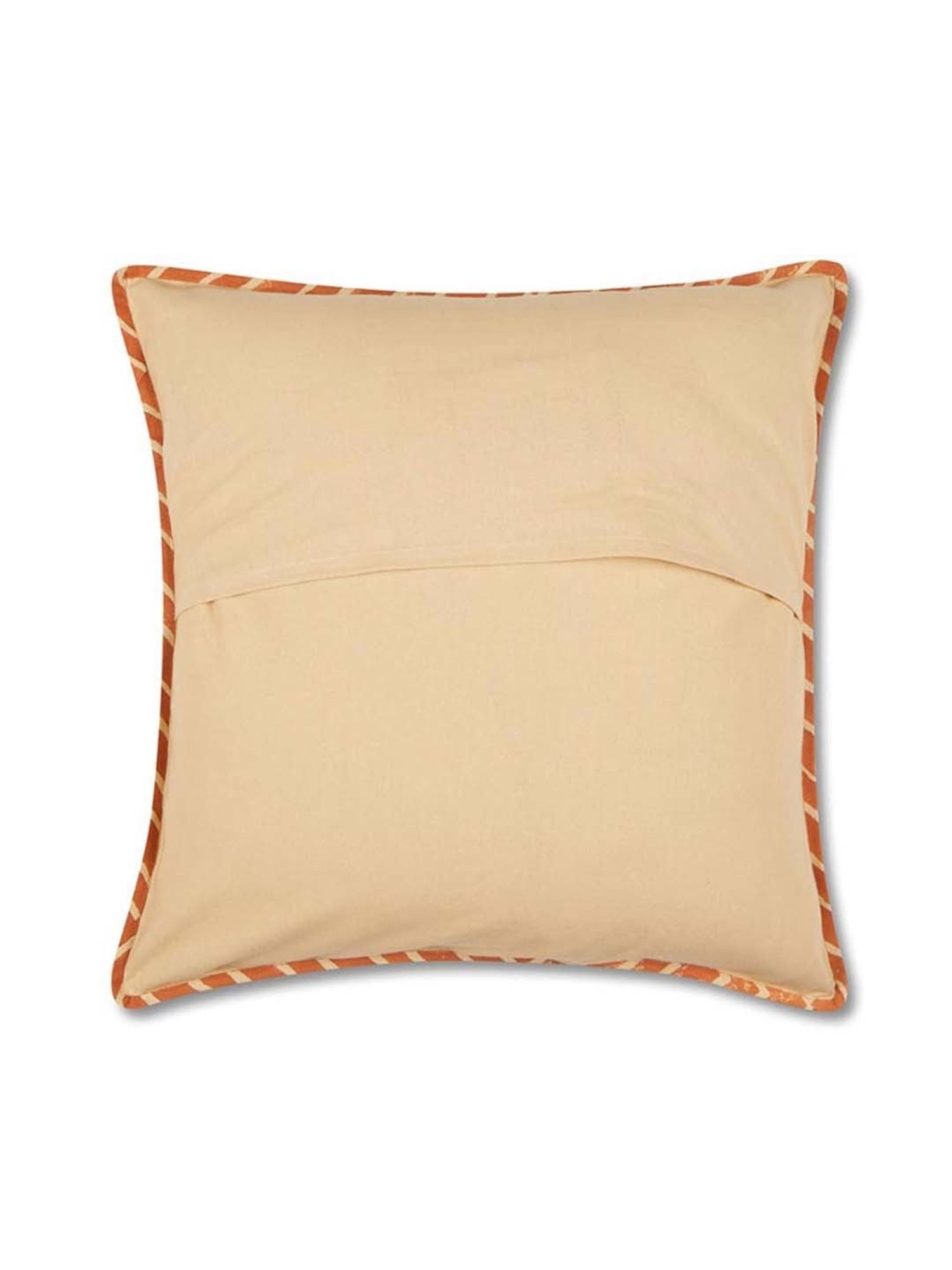 Fabindia Jaisalmer Teal Cotton Cushion Cover
