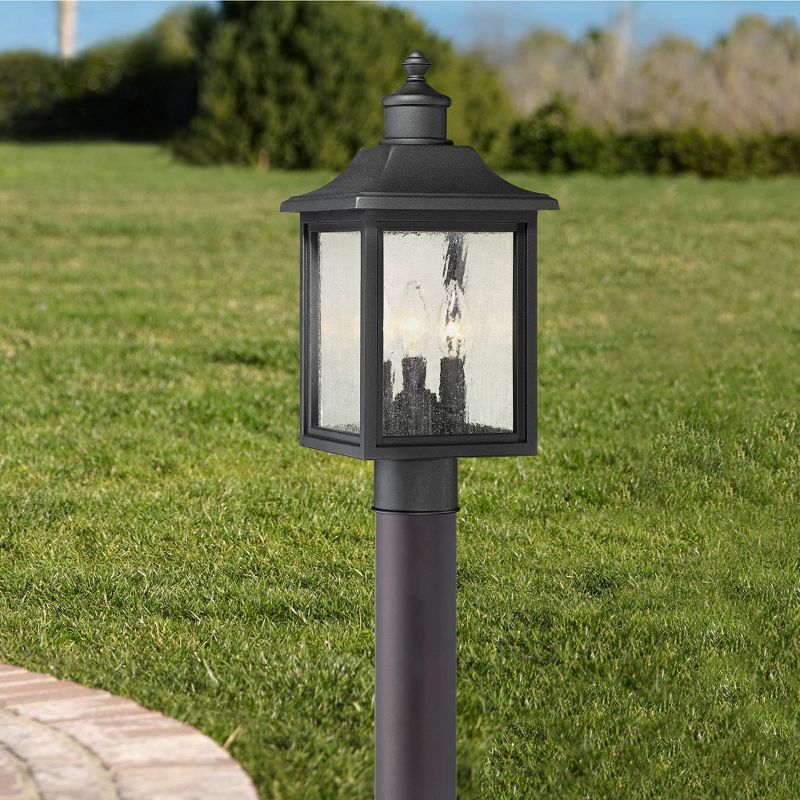 Kathy Ireland J du J Sierra Craftsman 18"H White Outdoor Post Mount Light