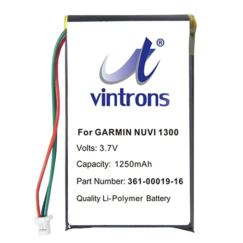 361-00019-12, 361-00019-16 Battery, Garmin Nuvi 1300 Battery Replacement for Garmin Nuvi 1300, Nuvi 1400, Nuvi 1370, Nuvi 1390,