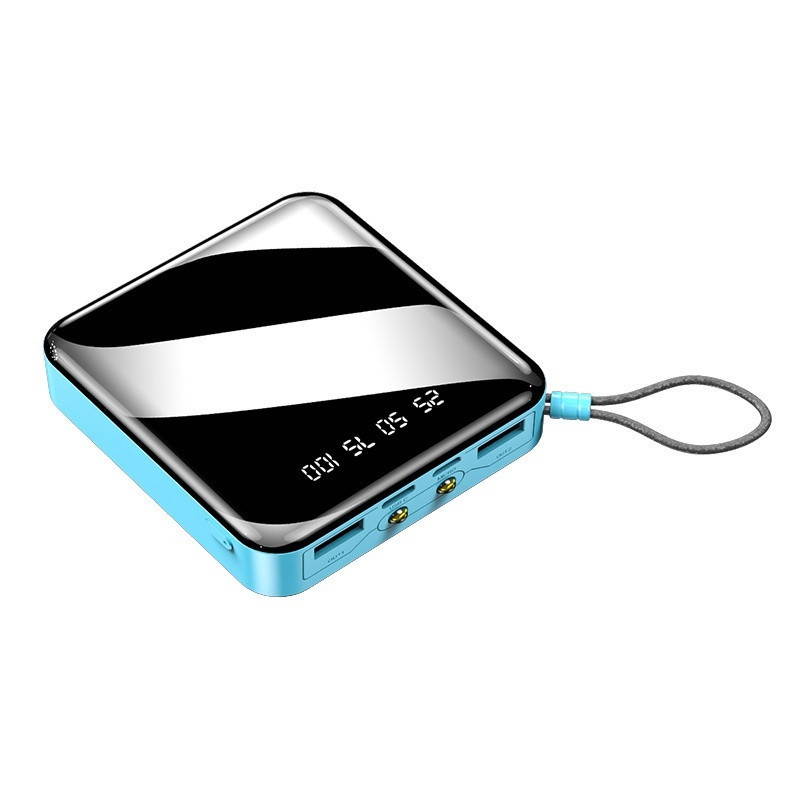 6000 Mah Mobile Power Battery Pack Mobile Power Bank With Dual USB and LED Lighting Mini Power Bank