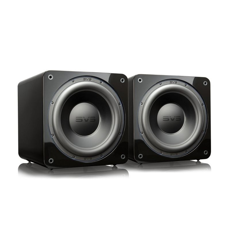 SVS SB-3000 13" Subwoofer with 800W RMS, 2,500W Peak Power, Sealed Cabinet - Pair (Piano Gloss Black)
