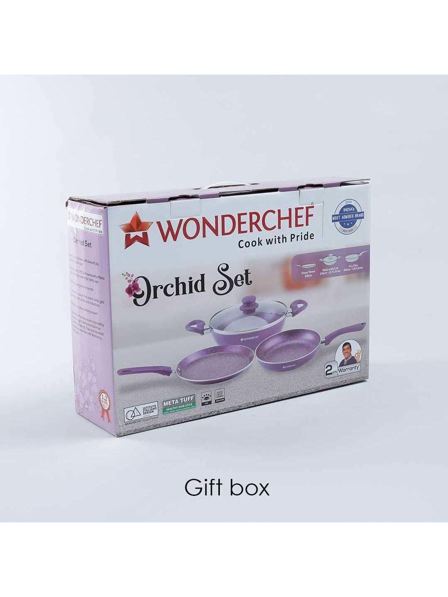 Wonderchef Orchid Non-Stick 4 Pcs Cookware Set