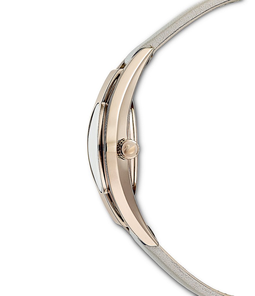 Swarovski Crystalline Sporty Leather Watch