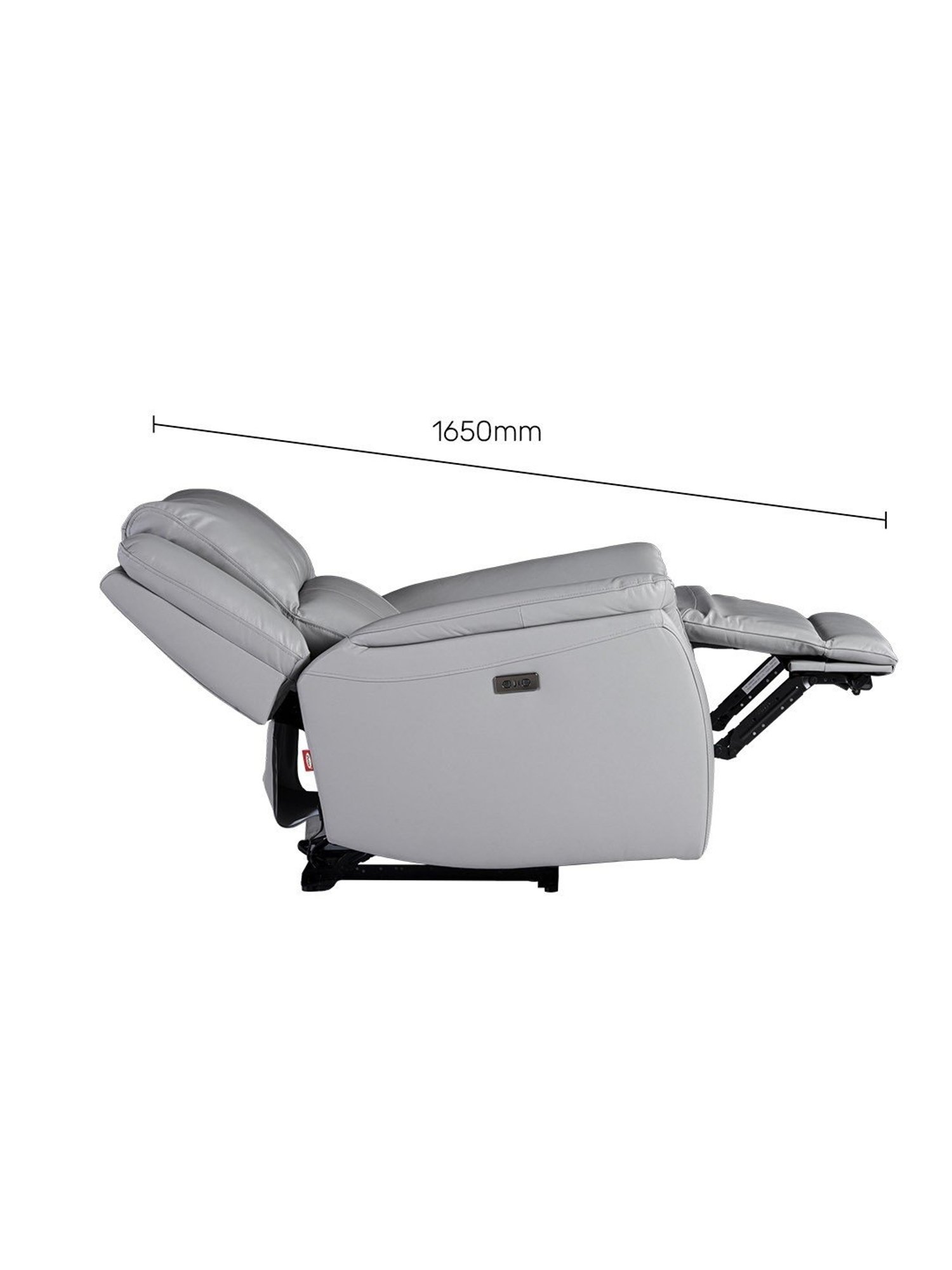 Durian Meredith Grey Leather 3 Seater Reclining Sofas