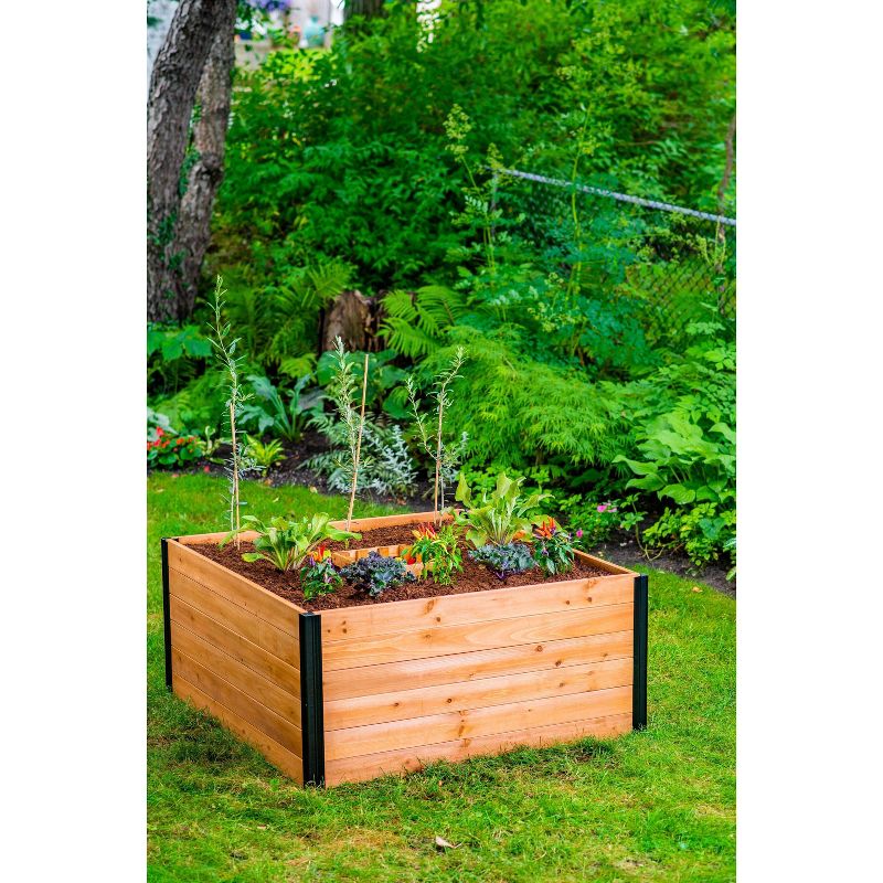 4'x4' Mezza Keyhole Square Garden Bed Planter - Vita