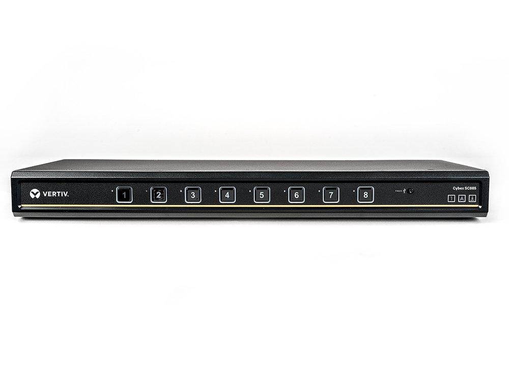 Vertiv Cybex SC800 Secure Desktop KVM Switch | 8 Port Single-Head | DVI-I | DPP| TAA (SC885-001)