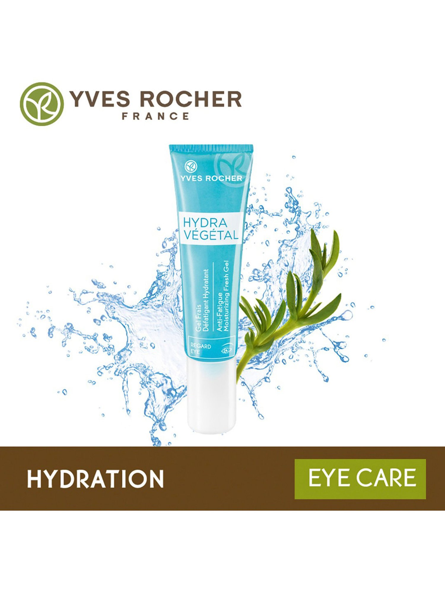Yves Rocher Hydra Vegetal Anti-Fatigue Moisturizing Fresh Gel Eye - 15 ml