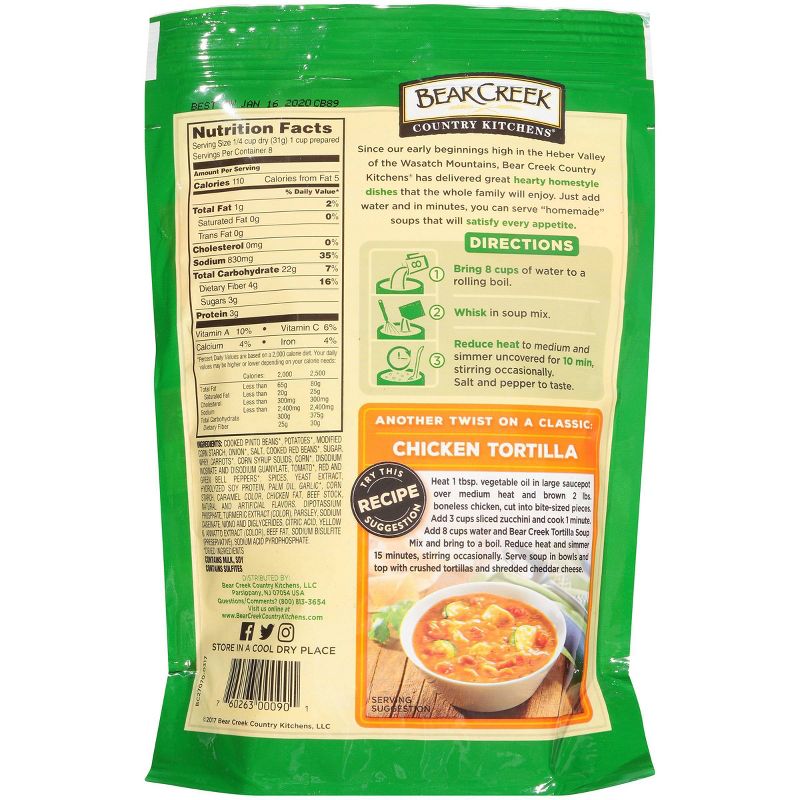 Bear Creek Country Kitchen Tortilla Soup Mix 8.8oz