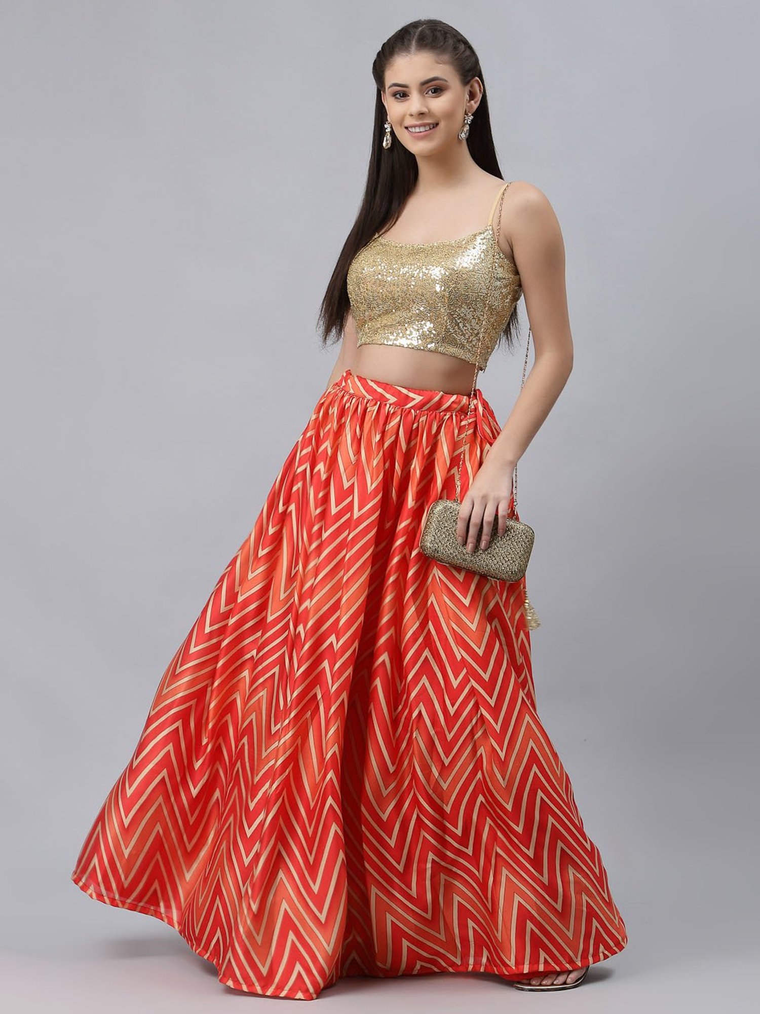 studiorasa Red Printed Skirts