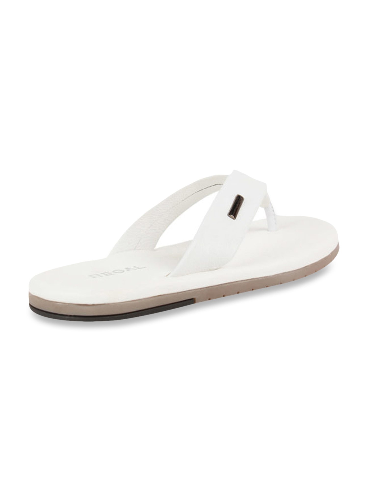 Regal White Thong Sandals