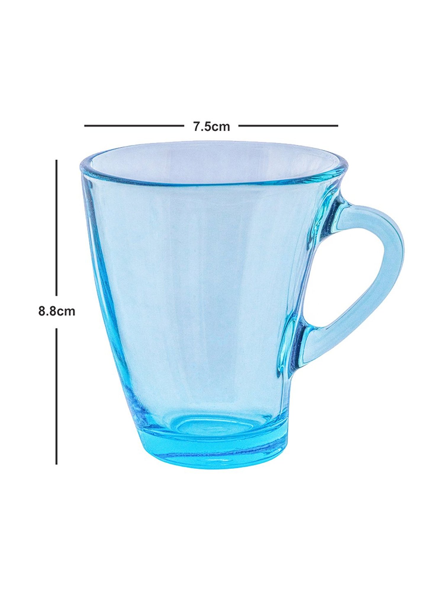 Pasabahce Transparent Glass Penguen Small Coffee Mugs - Set of 6 (170ml)