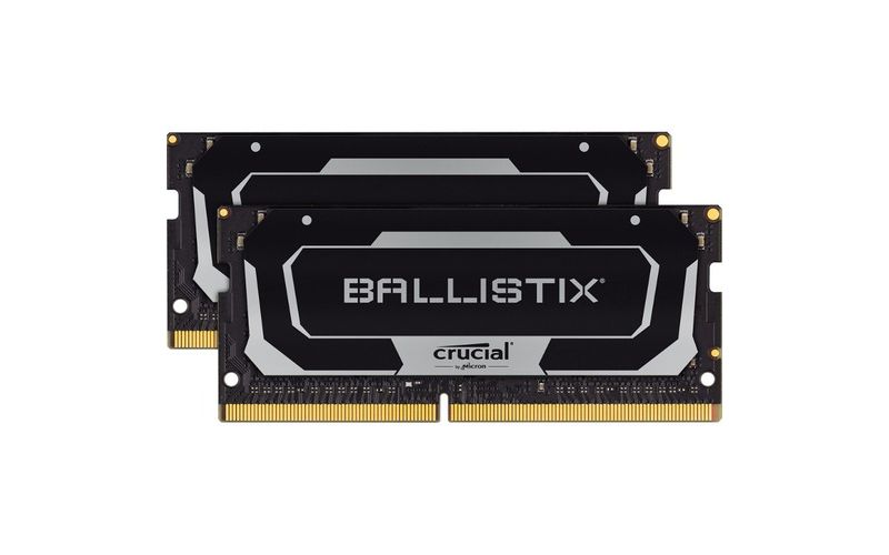 Crucial Ballistix 64GB DDR4 SDRAM Memory Module - For Notebook - 64 GB (2 x 32 GB) - DDR4-3200/PC4-25600 DDR4 SDRAM - CL16 - 1.35 V - Unbuffered