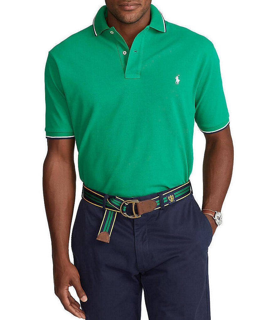 Polo Ralph Lauren Big & Tall Tipped Mesh Short-Sleeve Polo Shirt