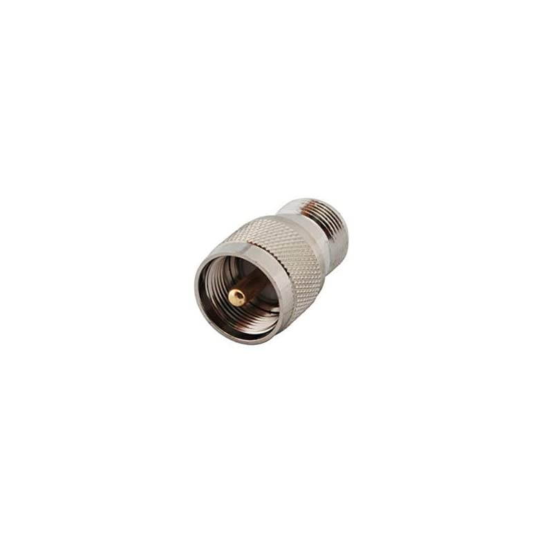 2-Pack RF connector adapter N type female to PL259 / SO239 male