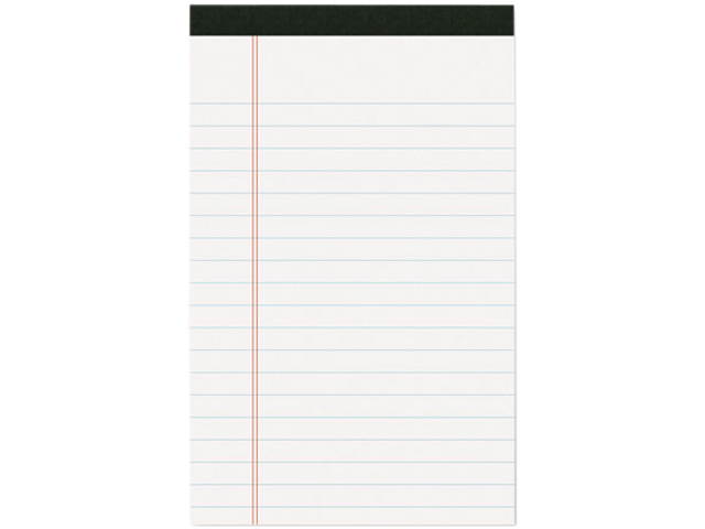 USDA Certified Bio-Preferred Legal Pad, Ruled, 5 x 8, 40 Sheets, White