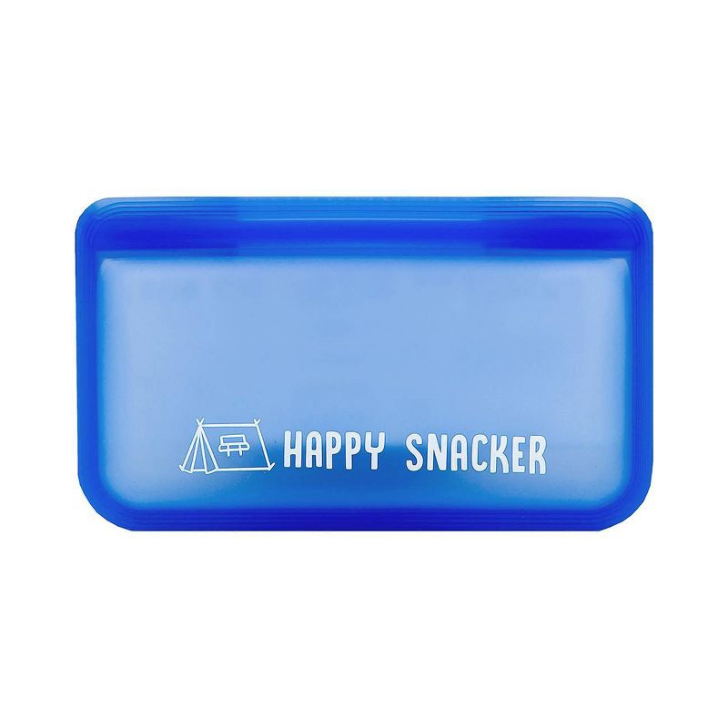 Austin Baby Collection Reusable Silicone Snack Bag - Small Periwinkle Blue