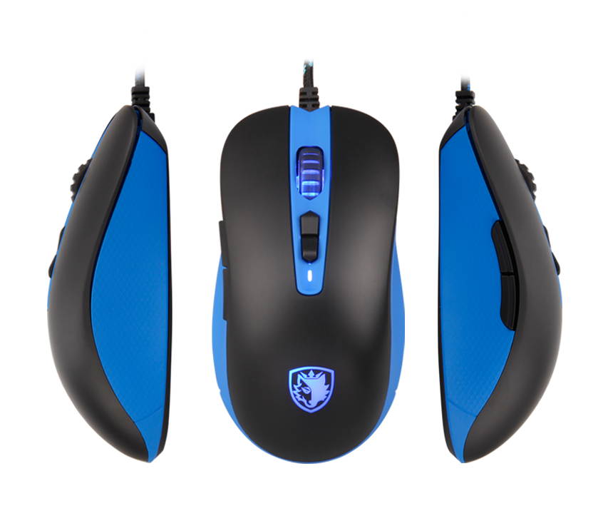 SADES  Musket 3000DPI Mouse Wired 5 Buttons Opto-electronic Gaming Mouse For PC , Laptop