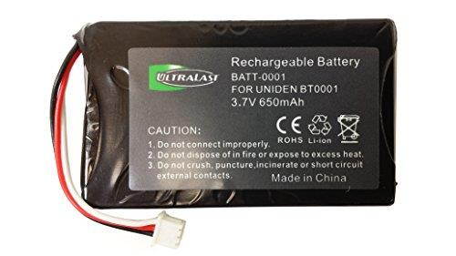 UL001 - Li-Ion, 3.6 Volt, 900 mAh, Ultra Hi-Capacity Battery - Replacement Battery for Uniden BT-001, BBTY0531001 fits DX770, DMX-776 Cordless Phone Battery