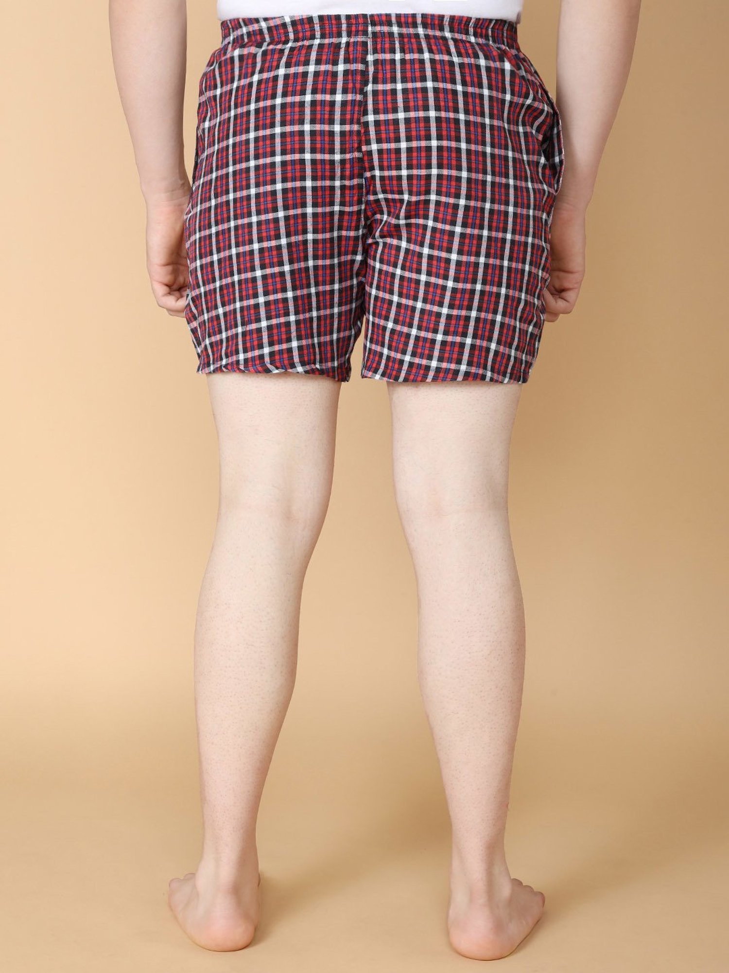 LUX Venus Assorted Check Boxers - Pack of 3