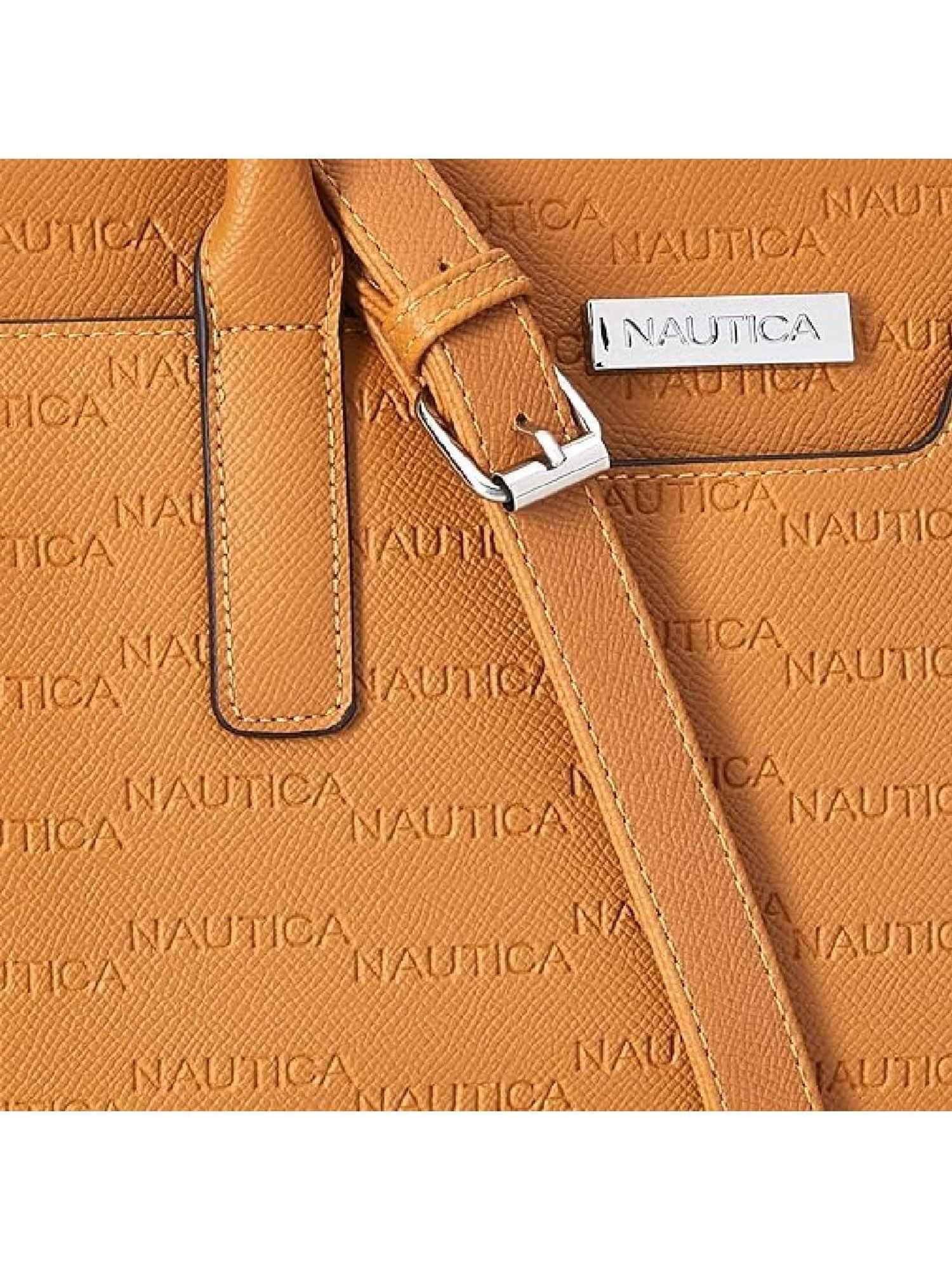Nautica Tan Textured Medium Handbag