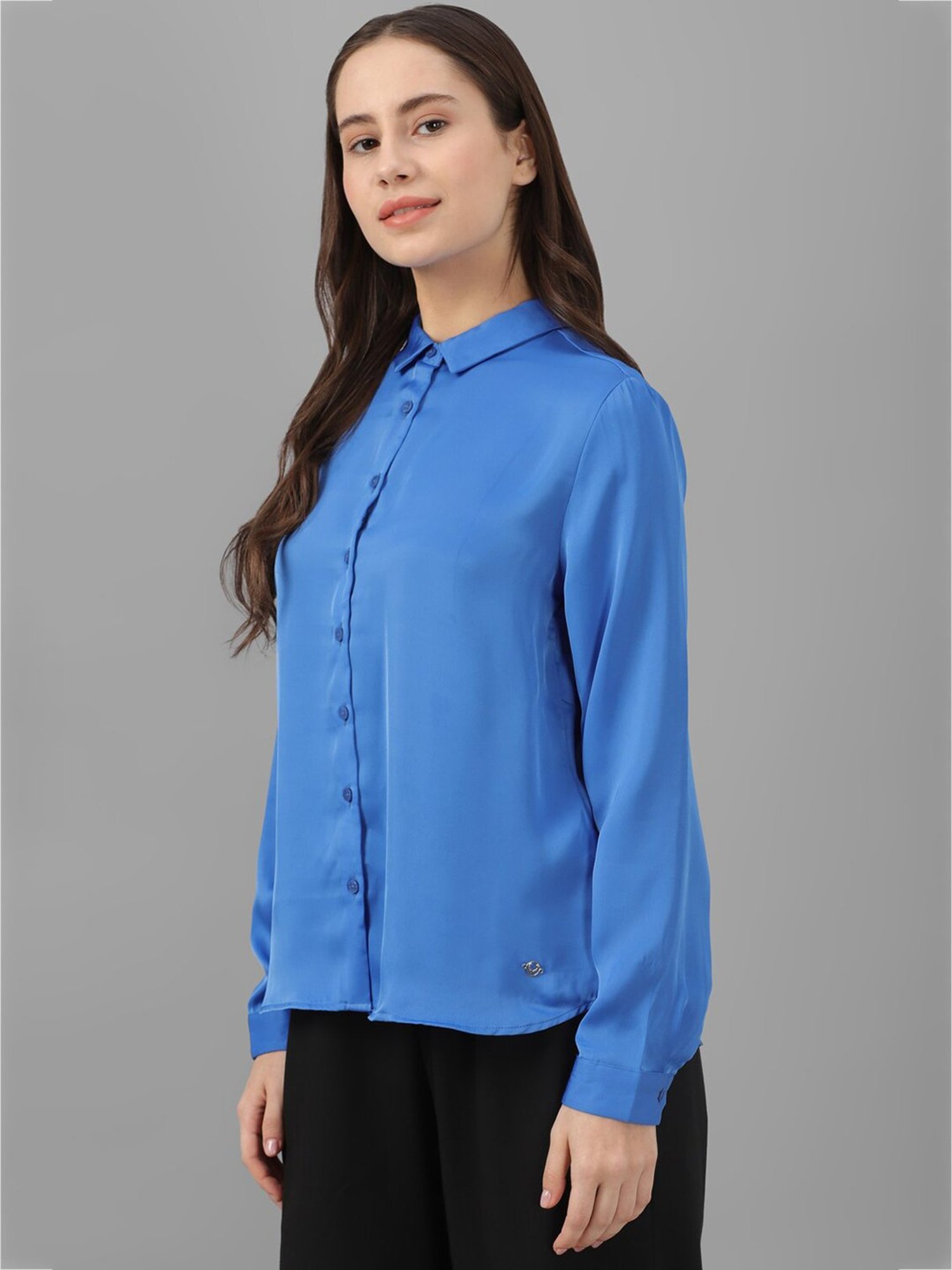 Annabelle by Pantaloons Black Polka Dots Shirt