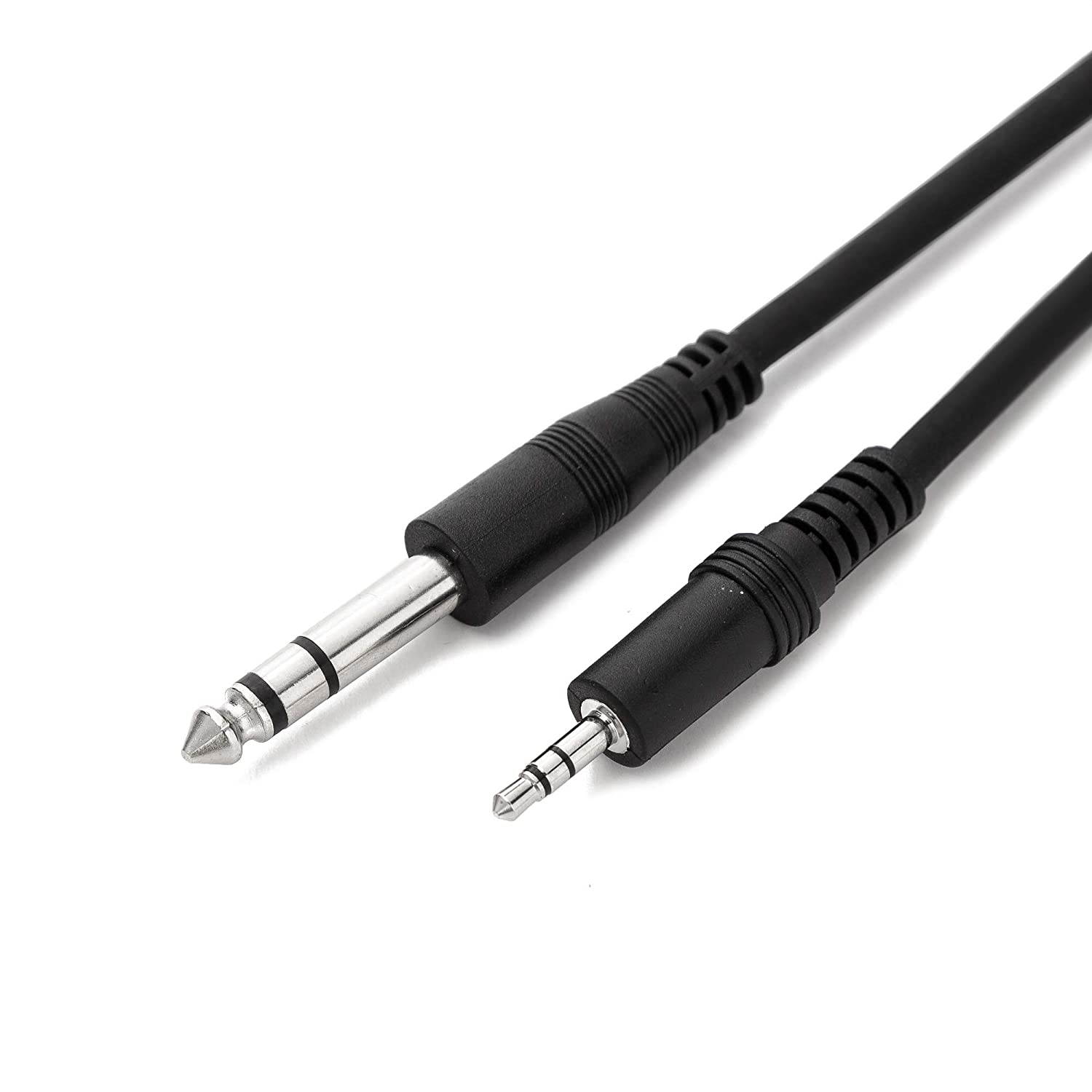 1/8 to 1/4 TRS Cable, Ancable 10ft 3.5mm to 6.35mm Male to Male Stereo Audio Aux Cables