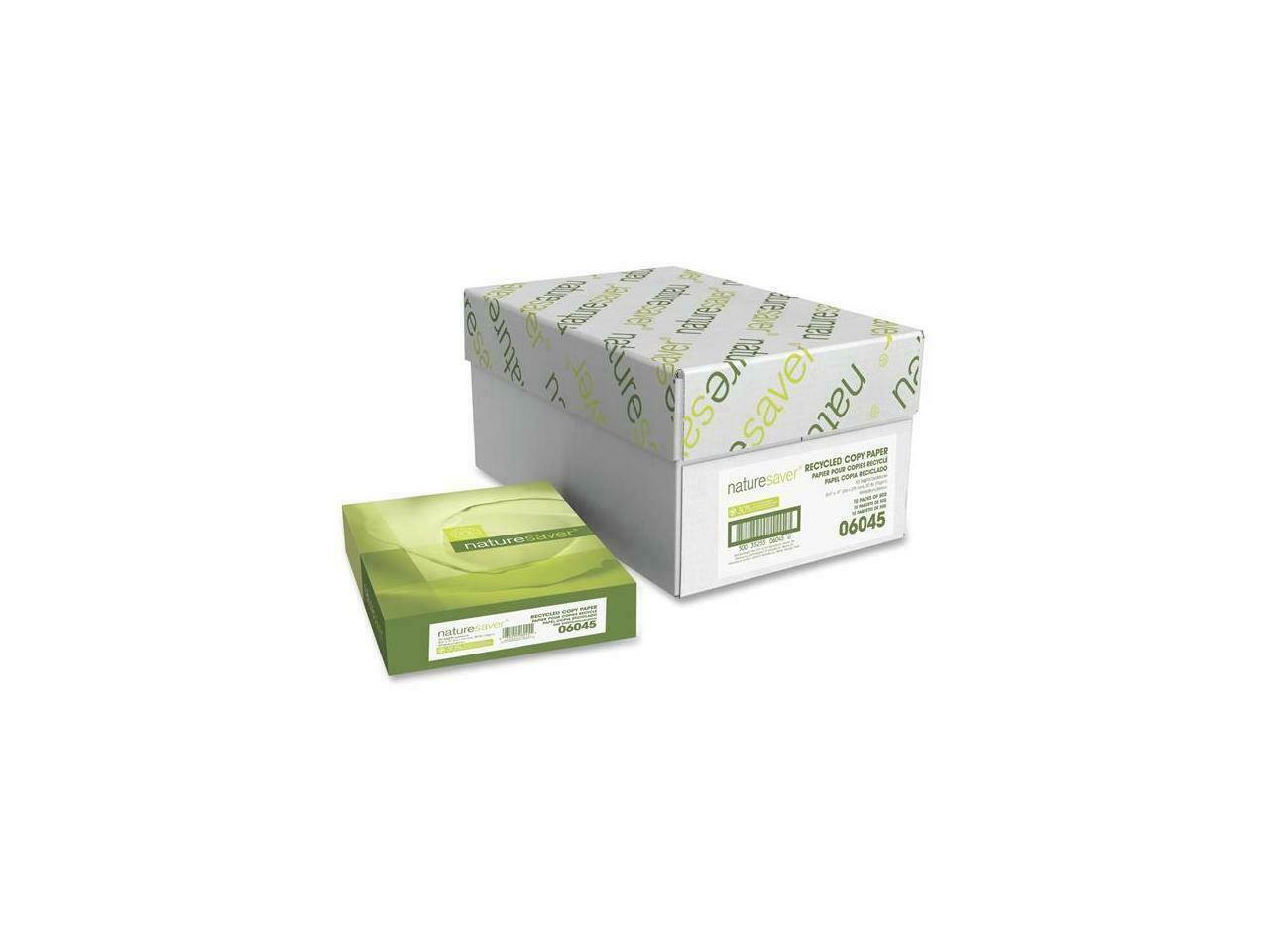 Nature Saver Recycled Paper 92 GE 102 ISO 8-1/2"x11" 20lb. 10RM/CT WE 06045