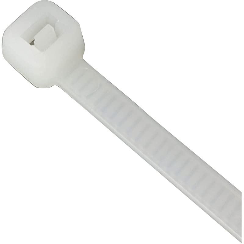 ZipIts Cable Ties 6 Inch 40 Lb Standard Duty Zip Ties 100 Pieces Natural UL Listed Contractor Quality Industrial Strength