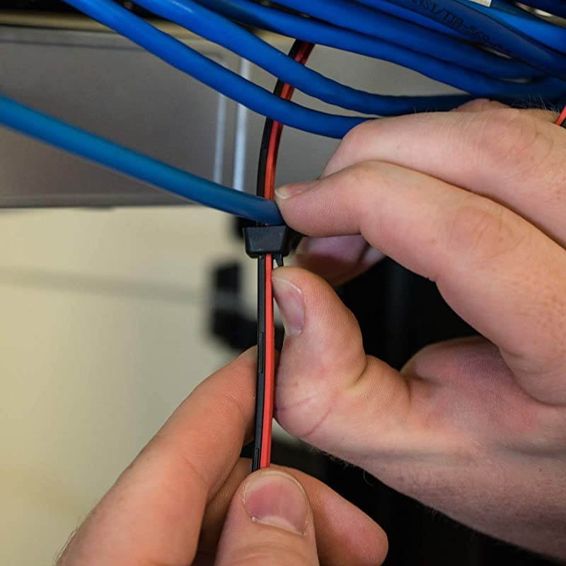 Releasable ReUsable Zip Ties Industrial Grade Extra Grip Rubber Lined Durable 12 Inches Long 40 Red