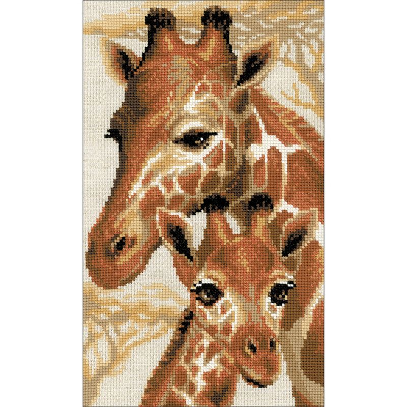 RIOLIS Counted Cross Stitch Kit 8.75"X15"-Giraffe (10 Count)