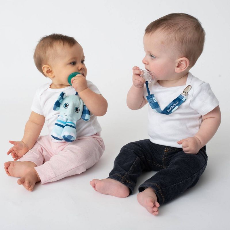 BooginHead Plush PaciPal & PaciGrip Set - 2pk Elephant