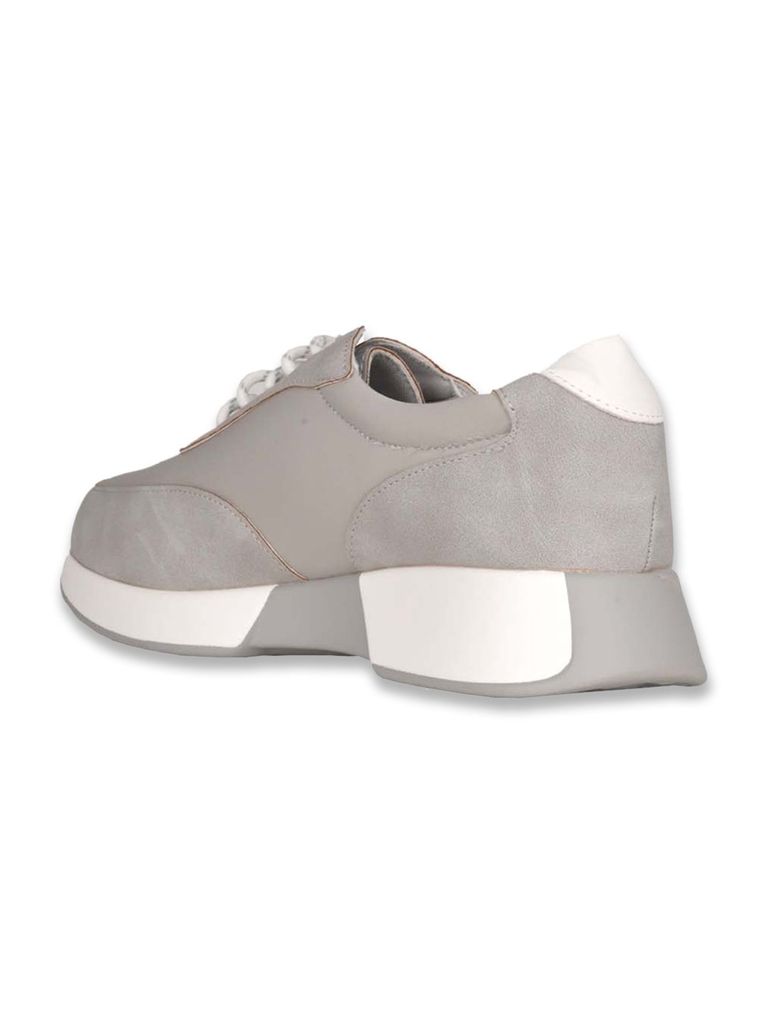 Jove Women's Grey Derby Shoes