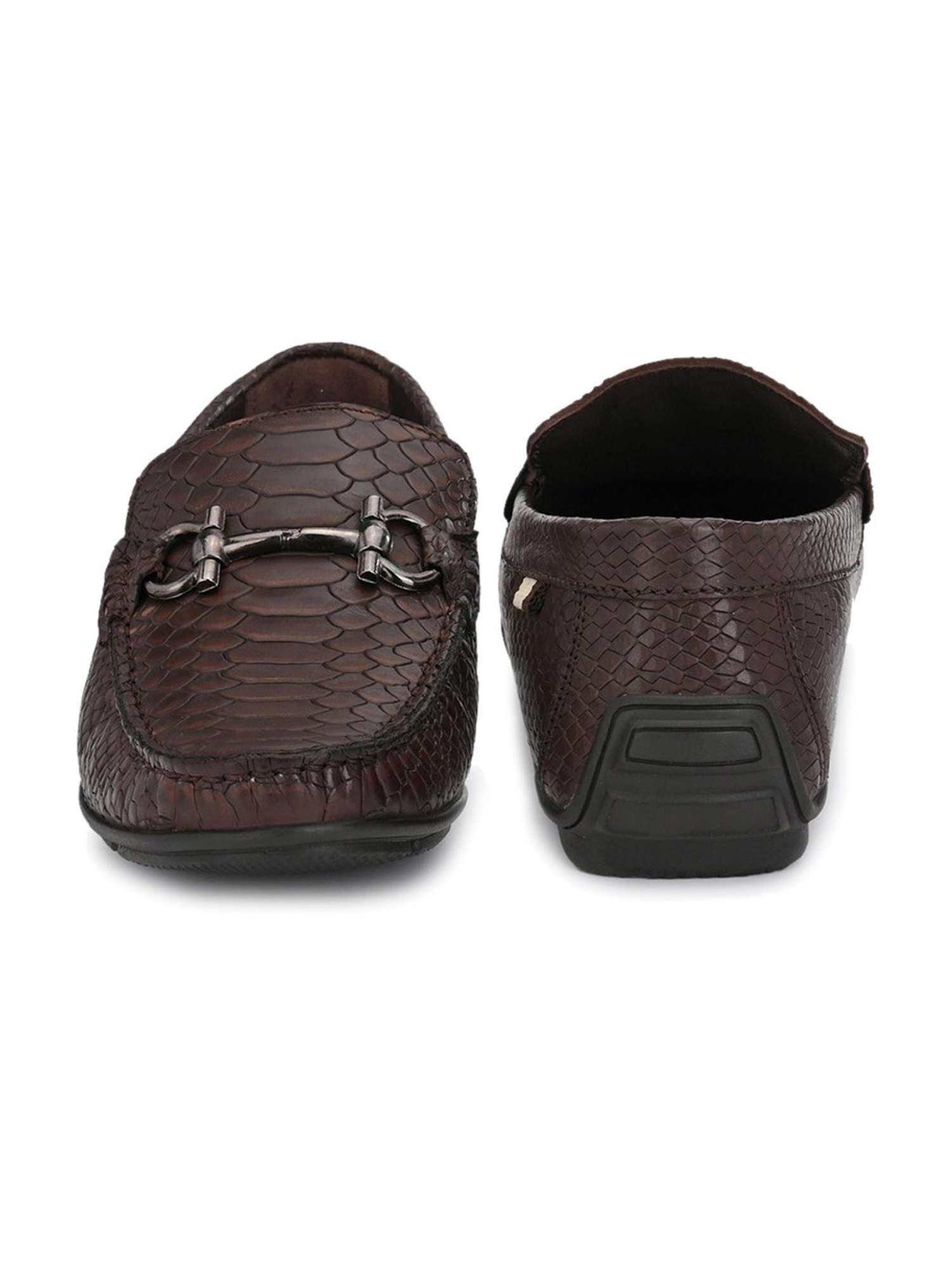 Hitz Men's Brown Casual Loafers