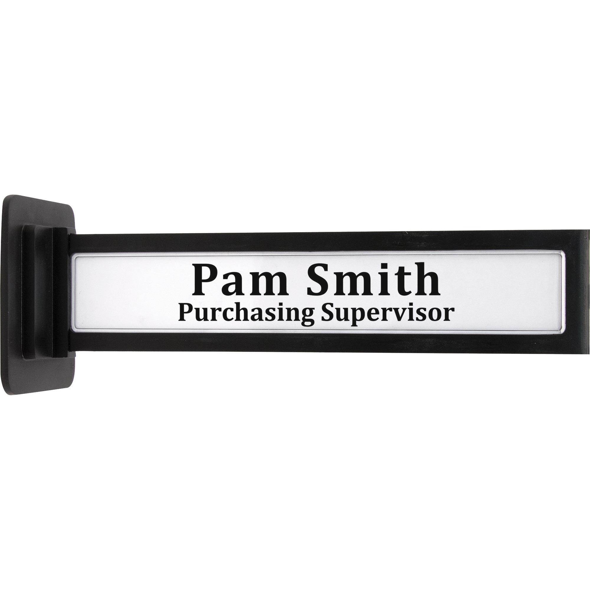 Advantus Wall Mount Sign Pop Out 3-3/10"Wx9"Lx2"H Black 96094