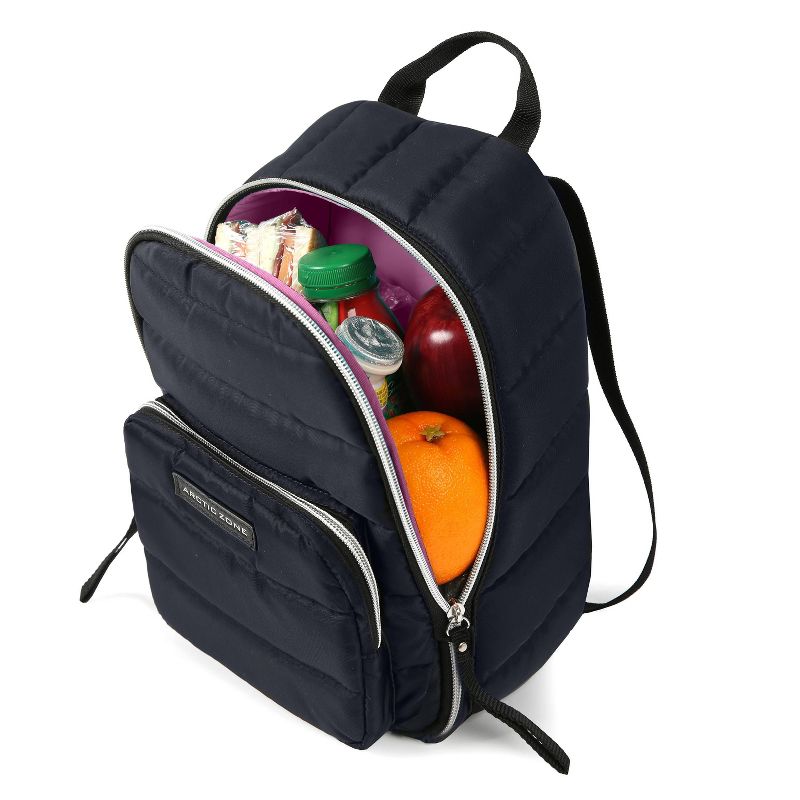 Arctic Zone Quilted Cooler Lunch Bag - Majolica Blue