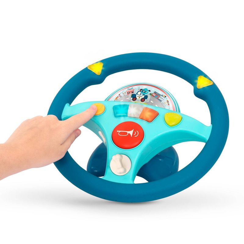 Land of B. Toy Steering Wheel - Woofer's Musical Driving Wheel