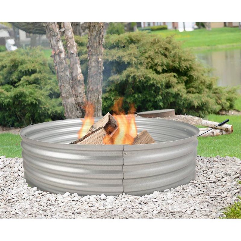 Pleasant Hearth Infinity Galvanized Fire Ring