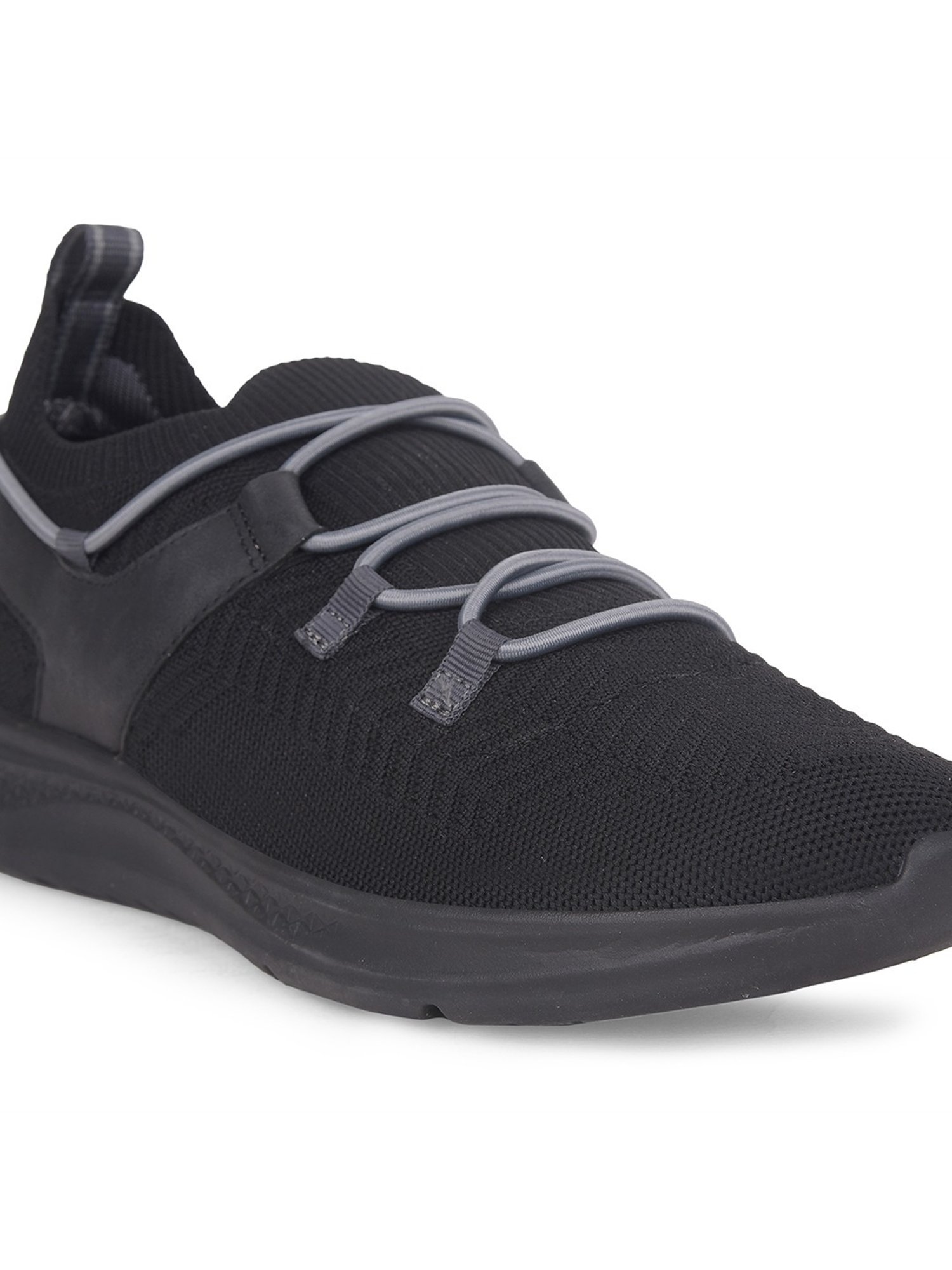 Hush Puppies by Bata Men's ELEVATE Black Running Shoes