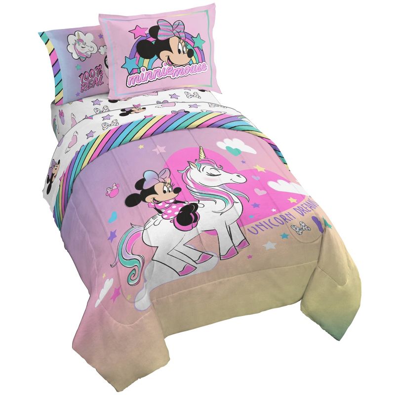 Full Minnie Mouse Unicorn Dreams Bed in a Bag