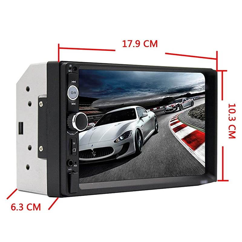 Stereo 2 din Radio 7quot HD Player MP5 Touch Screen Digital Display Bluetooth Multimedia USB 2din Autoradio Mobile Phone interconnetion with 12 LED Backup Camera