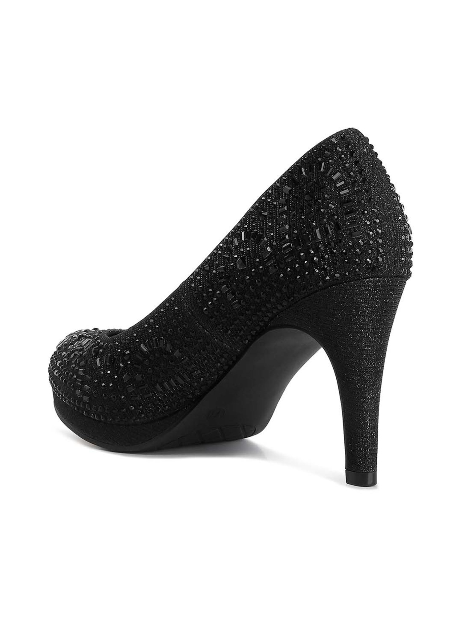 London Rag Women's Black Stiletto Pumps