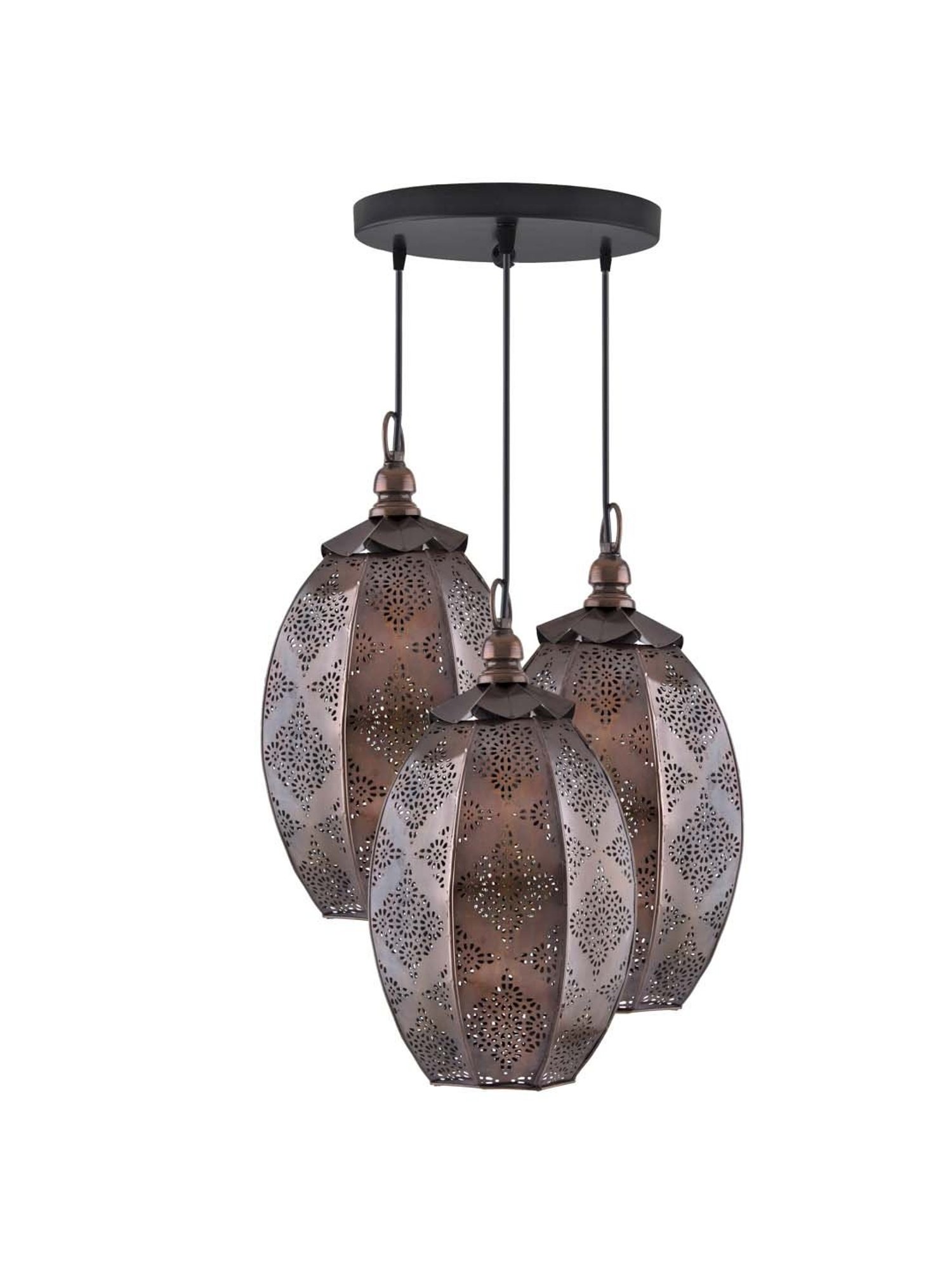 16" Glass/Metal Jasmine Tiffany Style Semi Flush Mount (Includes Energy Efficient Light Bulb) Cream - JONATHAN Y