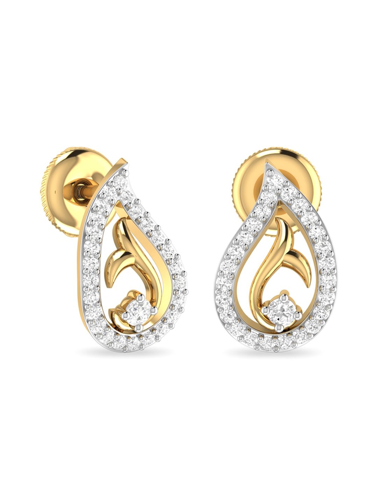 PC Jeweller Theophilia 22 kt Gold Earrings
