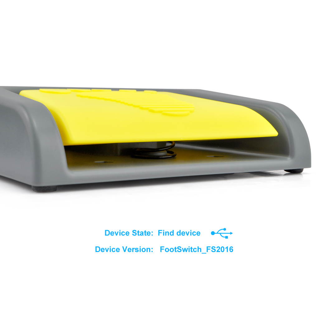 iKKEGOL USB Double 2 Foot Switch Control Pedal Video Game Customized PC keyboard Multimedia key Free Drive HID