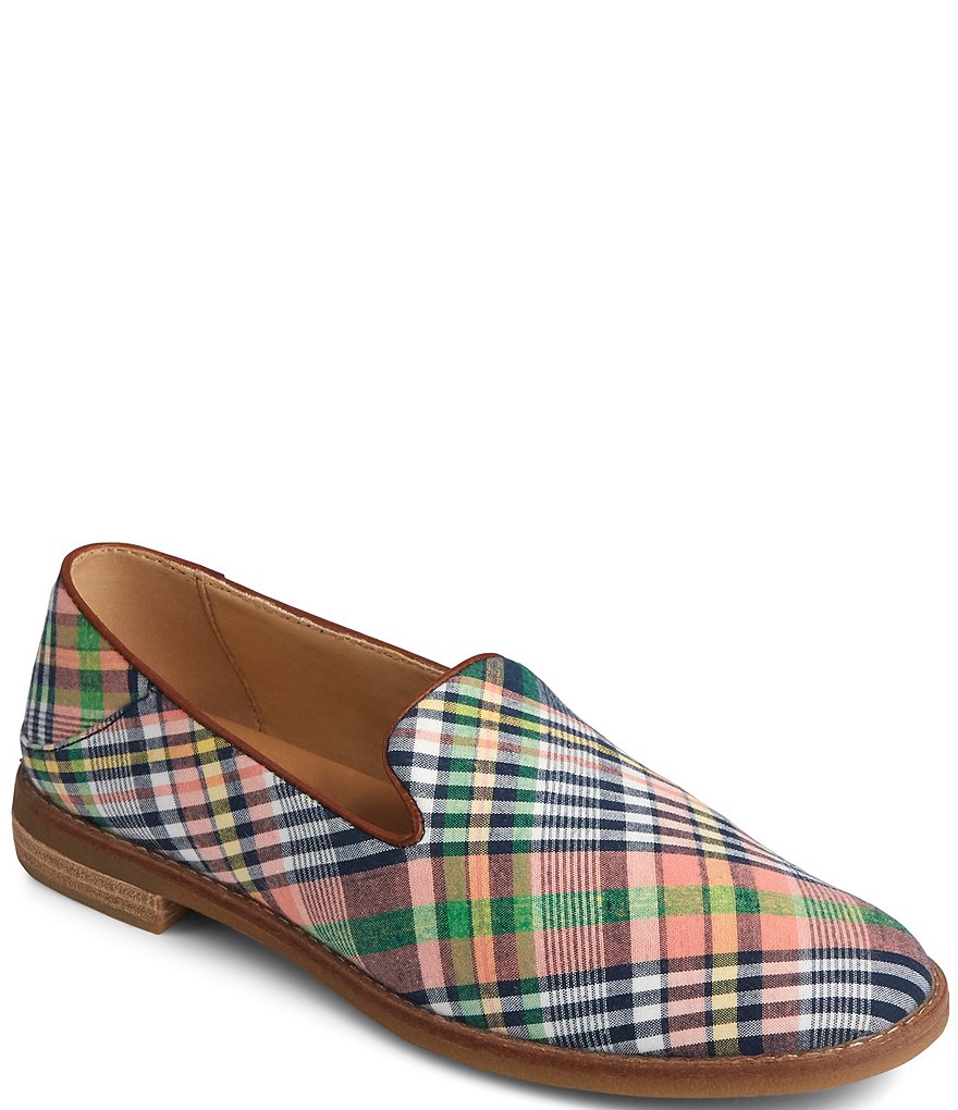 Sperry Women's Seaport Levy Kick Back Plaid Loafers