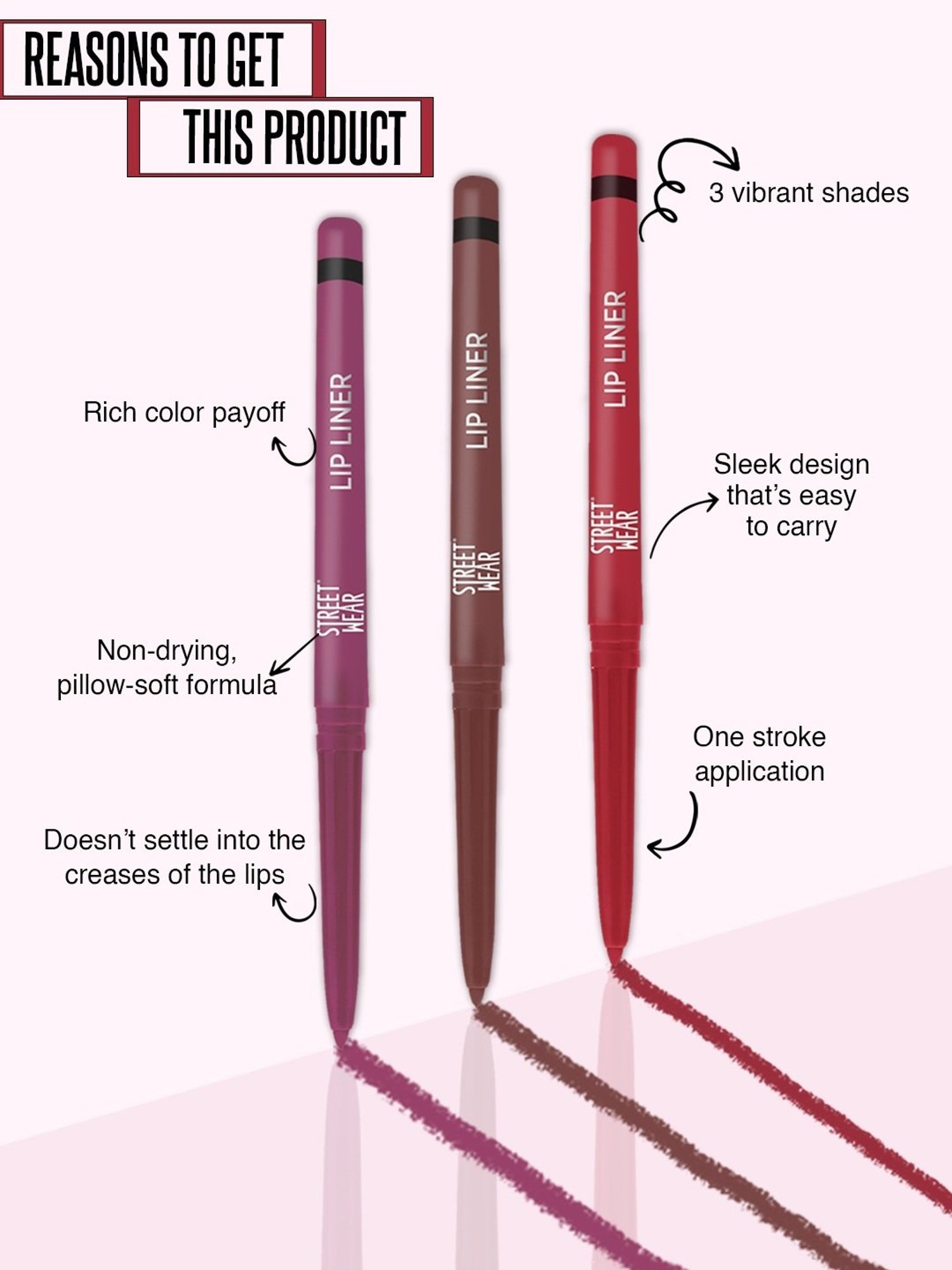 Street Wear Lip Liner Ripping Red - 0.3 gm