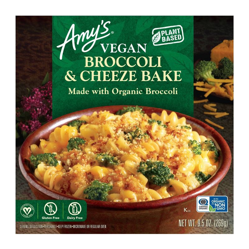 Amy's Vegan Frozen Broccoli & Cheese Bake - 9.5oz