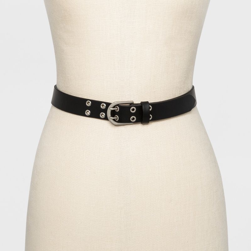 Women's Jean Grommet Belt - Universal Thread™ Black M