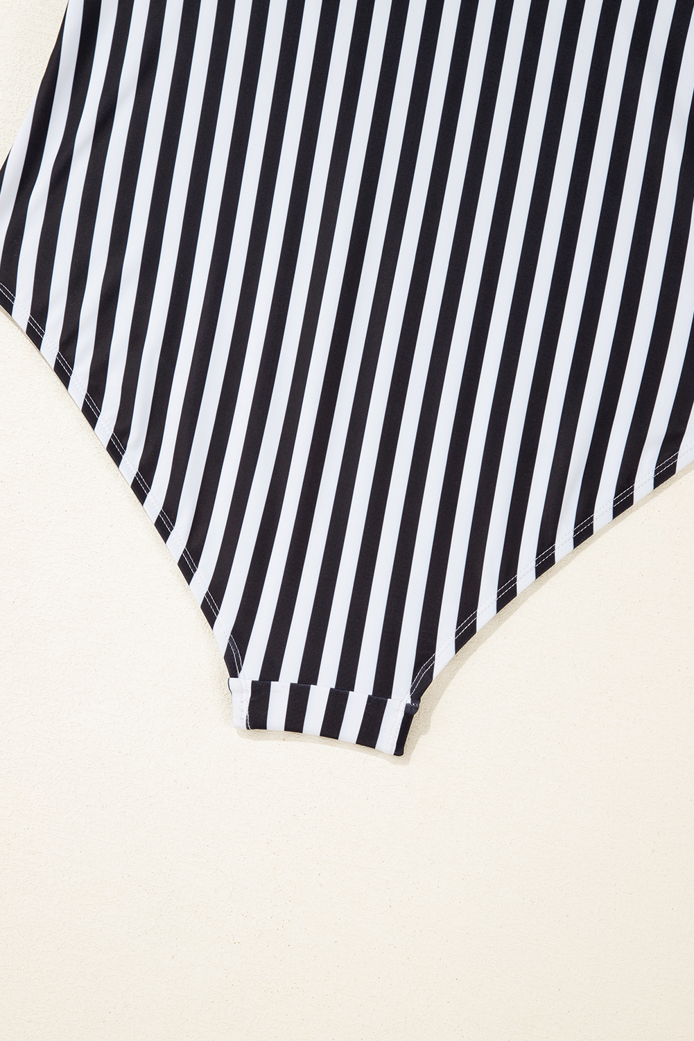 Black Plant Print Zip Front Half Sleeve One Piece Swimsuit